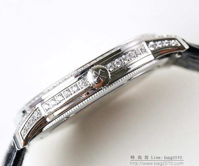 江詩丹頓 Vacheron Constantin LS精品 2018新款 進口9015機芯 小牛皮原裝蝴蝶扣 超強防水 高檔男士腕表  wssb3630